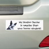 Autocollant De Voiture Boston futé Terrier - adhésif pour pare-chocs (En voiture)