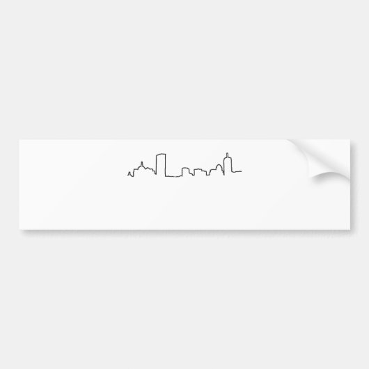 Autocollant De Voiture Boston - horizon (Devant)