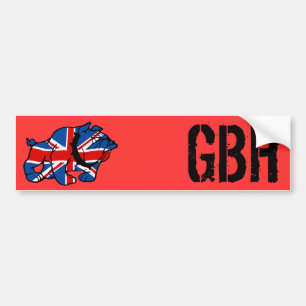 Autocollant De Voiture Bouledogue britannique patriotique