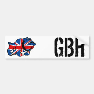 Autocollant De Voiture Bouledogue d'Union Jack