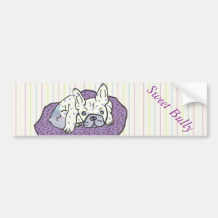 Autocollant De Voiture Bouledogue français mignon Bully French Bulldog