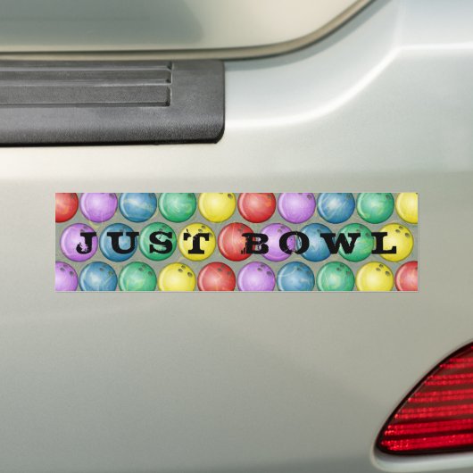 AUTOCOLLANT DE VOITURE BOULES DE BOWLING (En voiture)