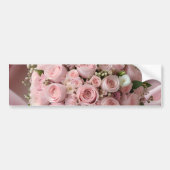 Autocollant De Voiture Bouquet de Mariage rose doux, (Devant)