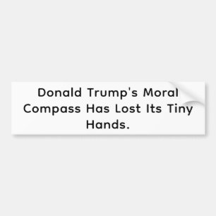 Autocollant De Voiture Boussole de Trump perd les petites mains Hankamer