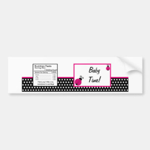 Autocollant De Voiture Bouteille d'eau Étiquette Black Spring Time Lady B