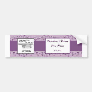 Autocollant De Voiture Bouteille d'eau Étiquette Royal Purple Couronne /