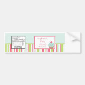 Autocollant De Voiture Bouteille d'eau Étiquette Tea Party Pink Pastel Fl (Devant)