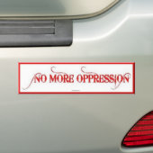 AUTOCOLLANT DE VOITURE BOUTEILLE - PLUS D'OPPRESSION - VOITURES (En voiture)