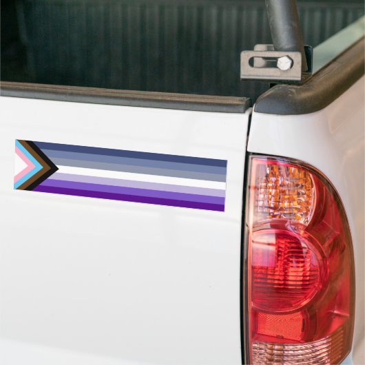 Autocollant De Voiture Bouton Lesbian Progress Pride House drapeau (Sur camion)
