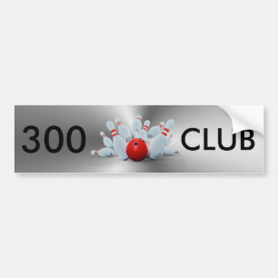 Autocollant De Voiture Bowling 300 Club