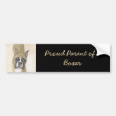 Autocollant De Voiture Boxer Peinture - Cute Original Chien Art (Devant)