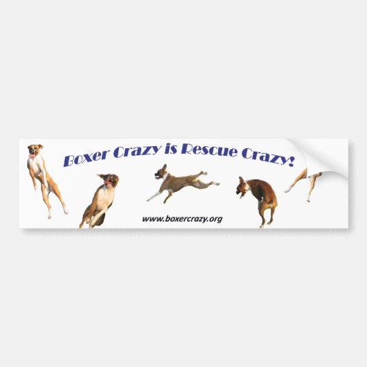 Autocollant De Voiture Boxeur Bumpersticker fou - air Abby (Devant)