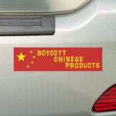 Autocollant De Voiture Boycott Chinese Products (En voiture)