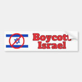 Autocollant De Voiture Boycott Israel (Devant)