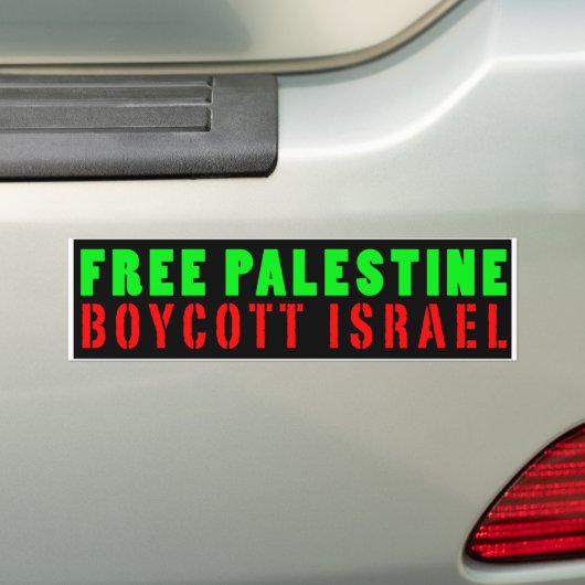 Autocollant De Voiture BOYCOTT LIBRE ISRAËL - adhésif pour pare-chocs de (En voiture)