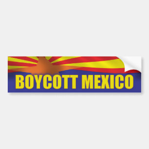 Autocollant De Voiture Boycott Mexique - appui Arizona