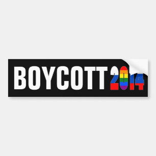 Autocollant De Voiture Boycott Sotchi/Russie 2014