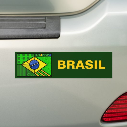 Autocollant De Voiture Brésil Brésil brésilien drapeau brésilien (En voiture)
