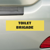AUTOCOLLANT DE VOITURE BRIGADE TOILET (En voiture)