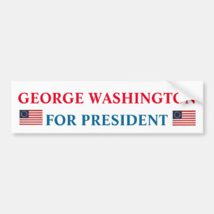 Autocollant De Voiture Broderie de Presidential Bumper : George Washingto