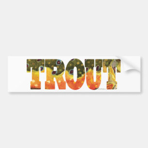 Autocollant De Voiture Brook Trout Art