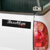 Autocollant De Voiture Brooklyn 718 (Sur camion)