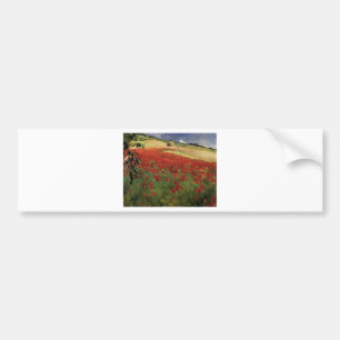 Autocollant De Voiture BRUCE, William coquelicots rouges fleurs de pavot