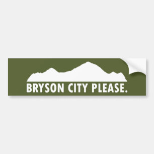Autocollant De Voiture Bryson City S'Il Vous Plaît