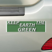 Autocollant De Voiture bstick.keep.the.earth.green (En voiture)
