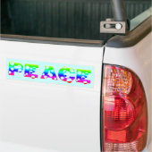 Autocollant De Voiture Bubly Dot Rainbow PEACE (Sur camion)