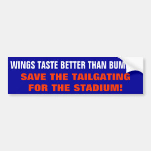Autocollant De Voiture Buffalo Ailes Goûtent Mieux Que Bumper Tailgating