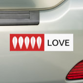 Autocollant De Voiture Bumbersticker-AMOUR de cru de Cathrineholm (En voiture)