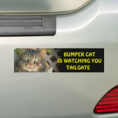 Autocollant De Voiture Bumper Cat regarde TAILGATE 20 (En voiture)