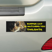 Autocollant De Voiture Bumper Cat regarde TAILGATE 23 (En voiture)