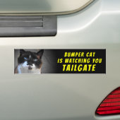 Autocollant De Voiture Bumper Cat regarde TAILGATE 46 (En voiture)