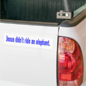 Autocollant De Voiture Bumper éléphant Jesus No Ride (Sur camion)