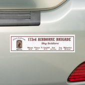 Autocollant De Voiture Bumper.Sticker - 173rd brigade aéroportée (En voiture)