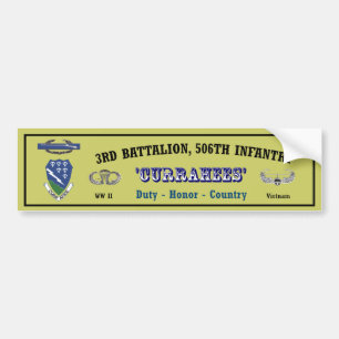 Autocollant De Voiture Bumper.Sticker_3-506th.Vietnam