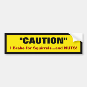 Autocollant De Voiture Bumper Sticker :Attention