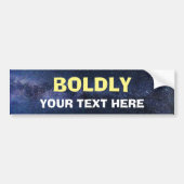Autocollant De Voiture Bumper Sticker - Boltly Custom - Ajouter votre tex (Devant)