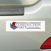 Autocollant De Voiture Bumper Sticker, Constitution Party (En voiture)