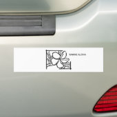 Autocollant De Voiture Bumper Sticker de la Plumeria d'Hawaï (En voiture)