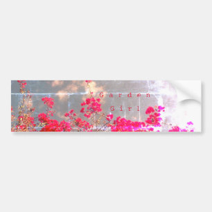 Autocollant De Voiture Bumper Sticker Garden Style Girl design