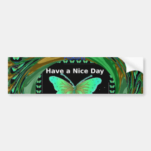 Autocollant De Voiture Bumper Sticker Have a Nice Day Template Car