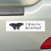 Autocollant De Voiture Bumper Sticker I Frein pour papillons Swallowtail (En voiture)
