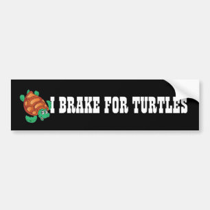 Autocollant De Voiture Bumper Sticker je freine pour tortues