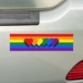 Autocollant De Voiture Bumper Sticker LGBT flag (En voiture)