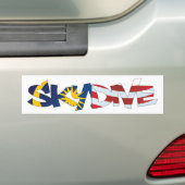 AUTOCOLLANT DE VOITURE BUMPER STICKER SKYDIVE MALAISIE (En voiture)