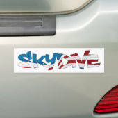 AUTOCOLLANT DE VOITURE BUMPER STICKER SKYDIVE USA (En voiture)