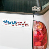 AUTOCOLLANT DE VOITURE BUMPER STICKER SKYDIVE USA (Sur camion)